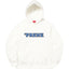 Supreme Cutout Logo Hooded Sweatshirt - White / Blue