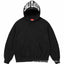 Supreme Hooded Sweatshirt with Hood Logo - Black