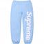 Supreme Leg Logo Sweatpants - Light Blue
