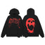 Revenge Red Screaming Skull Arch Logo Pullover Hoodie