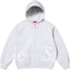 Supreme Big Logo Hooded Zip-Up Sweatshirt - Heather Grey