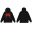 Revenge Black Arch Logo Pullover Hoodie Red