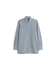 Poplin Shirt - Blue Stripe
