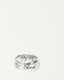 Gucci Sterling Silver "Blind For Love" Ring - Size 17 / US 8