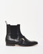 Gucci Men's Black Leather Buckle Chelsea Boots - 8 MEN