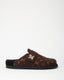 Louis Vuitton Brown Monogram Cashgora Wool LV Cosy Flat Comfort Closed Mules - 41
