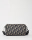 Dior Navy Blue Monogram Oblique Canvas Roller Messenger Crossbody Bag