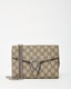Gucci Beige & Ebony Monogram GG Supreme Canvas Dionysus WOC Crossbody Bag