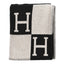 Wool Cashmere Avalon Blanket Ecru Gris Fonce