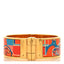 Enamel Printed Wide Hinged Bracelet S