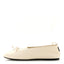 Nappa Womens Elan Bow Ballerina Flats 36 Avorio