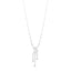 18K White Gold Diamond Eternal No 5 Drop Necklace