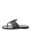 Calfskin Womens Mage Sandals 39 Black