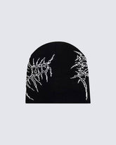 Dark Gothic Skeleton Letter Beanie