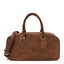 Suede Padded Regular Arcadie Top Handle Bag Cacao