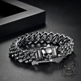 Creative Skull Stainless Steel Gothic Cuban Link Bracelet