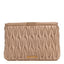 Nappa Matelasse Clutch Cammeo