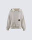 Distressed Printed Pullover Hoodie