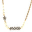 Metal Pearl Crystal J'Adior Choker Necklace Antique Gold