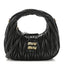 Nappa Matelasse Mini Wander Hobo Black