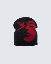 Punk-Style Knitted Beanie