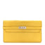 Matte Alligator Kelly Longue Wallet Mimosa