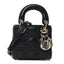 Lambskin Cannage Micro Lady Dior Black