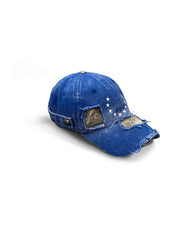 Distressed Washed Denim Baseball Cap