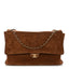 Suede Calfskin Souplissimo Maxi Flap Camel