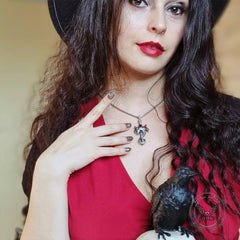 Gothic Dragon Sword Pure Tin Necklace