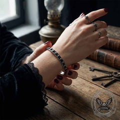 Gothic Multi-Skull Pattern Stainless Steel Bracelet