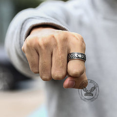 Irish Claddagh Stainless Steel Viking Ring