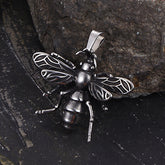 Punk Bee Stainless Steel Insect Pendant