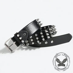 Punk Rock Spiked Rivet Handmade PU Leather Belt