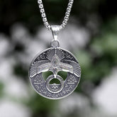 Valknut Viking Runes Eagle Stainless Steel Necklace