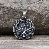 Vintage Elk Stainless Steel Pendant