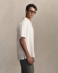 Resort Shirt I - White Fine Seersucker