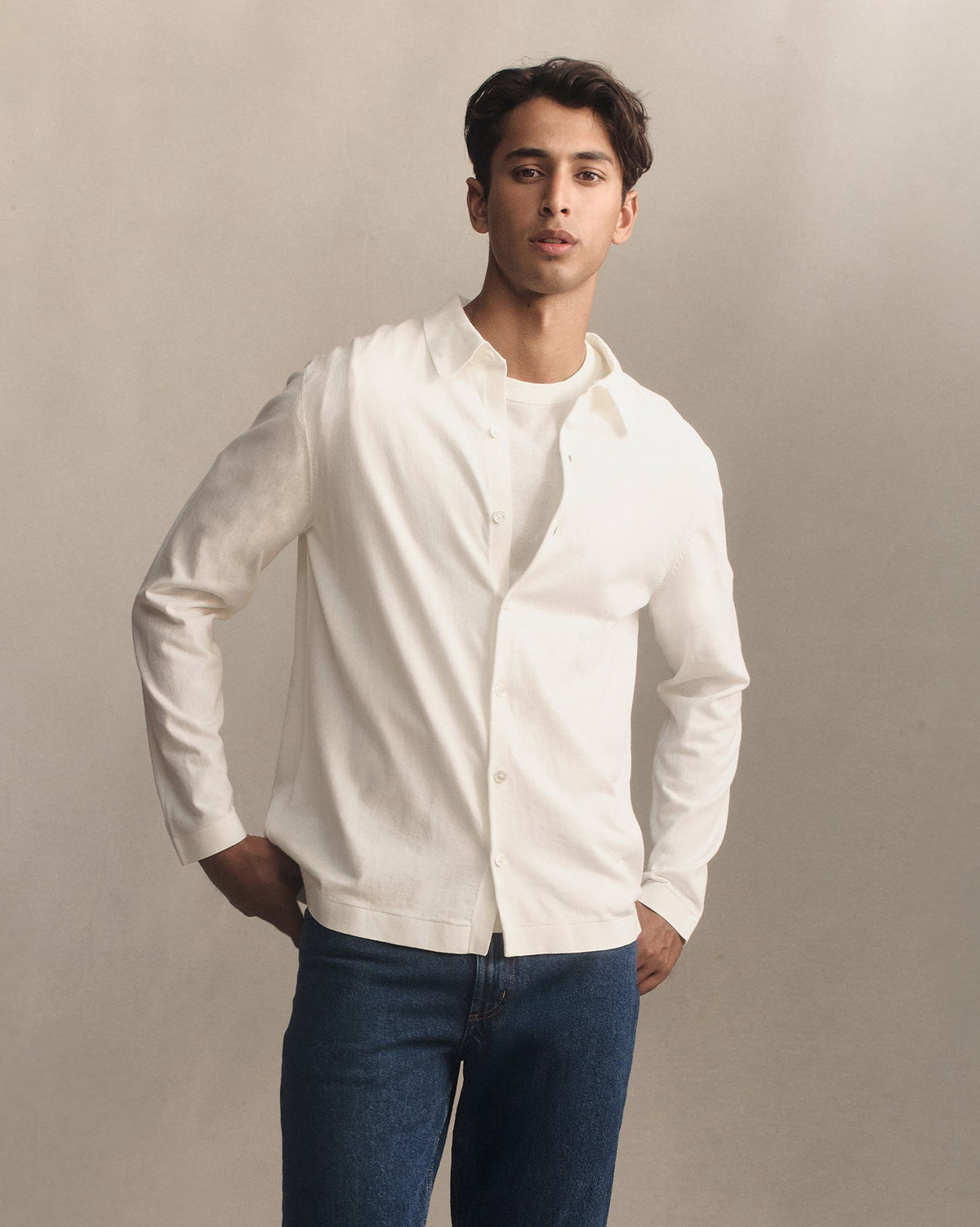 Ice Cotton Shirt  - Off White