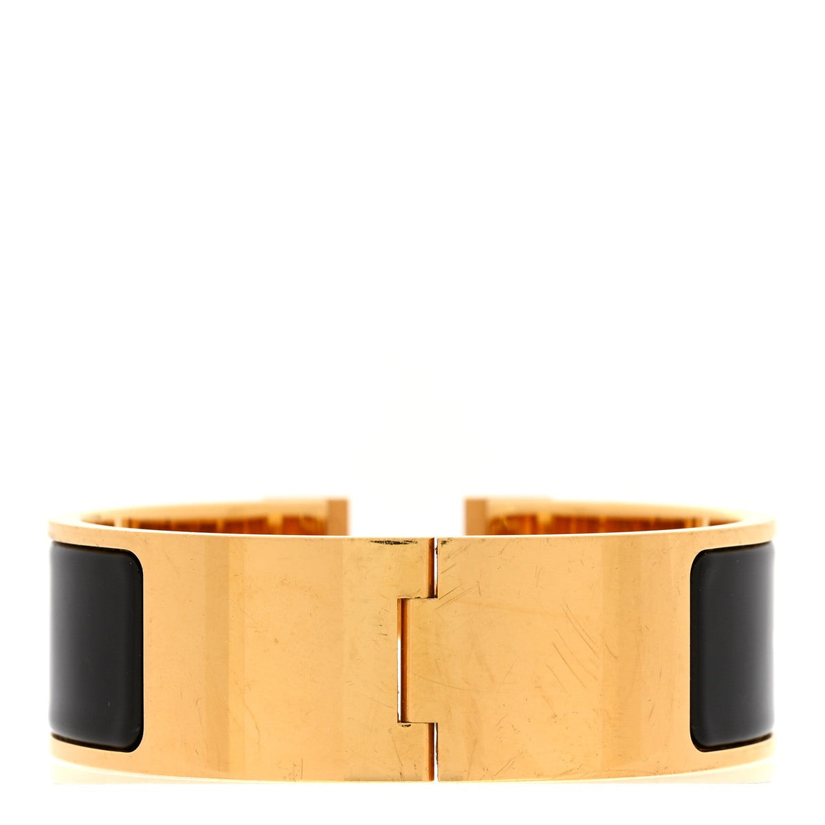 Enamel Wide Clic Clac H Bracelet PM Black