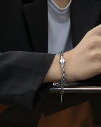 KIIKIO Titanium Steel Lava Wrap Bracelet with Unique Design