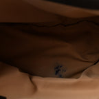 Monogram Pocket Satchel Brown Beige
