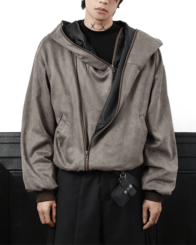 Faux Fur Zip-Up Hoodie Main Image