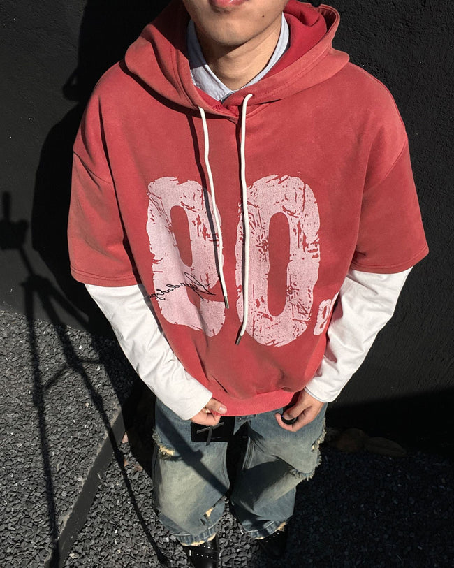 Layered Jersey Hoodie Main Image