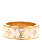 Metal Enamel Nanogram Ring M 54 7 White