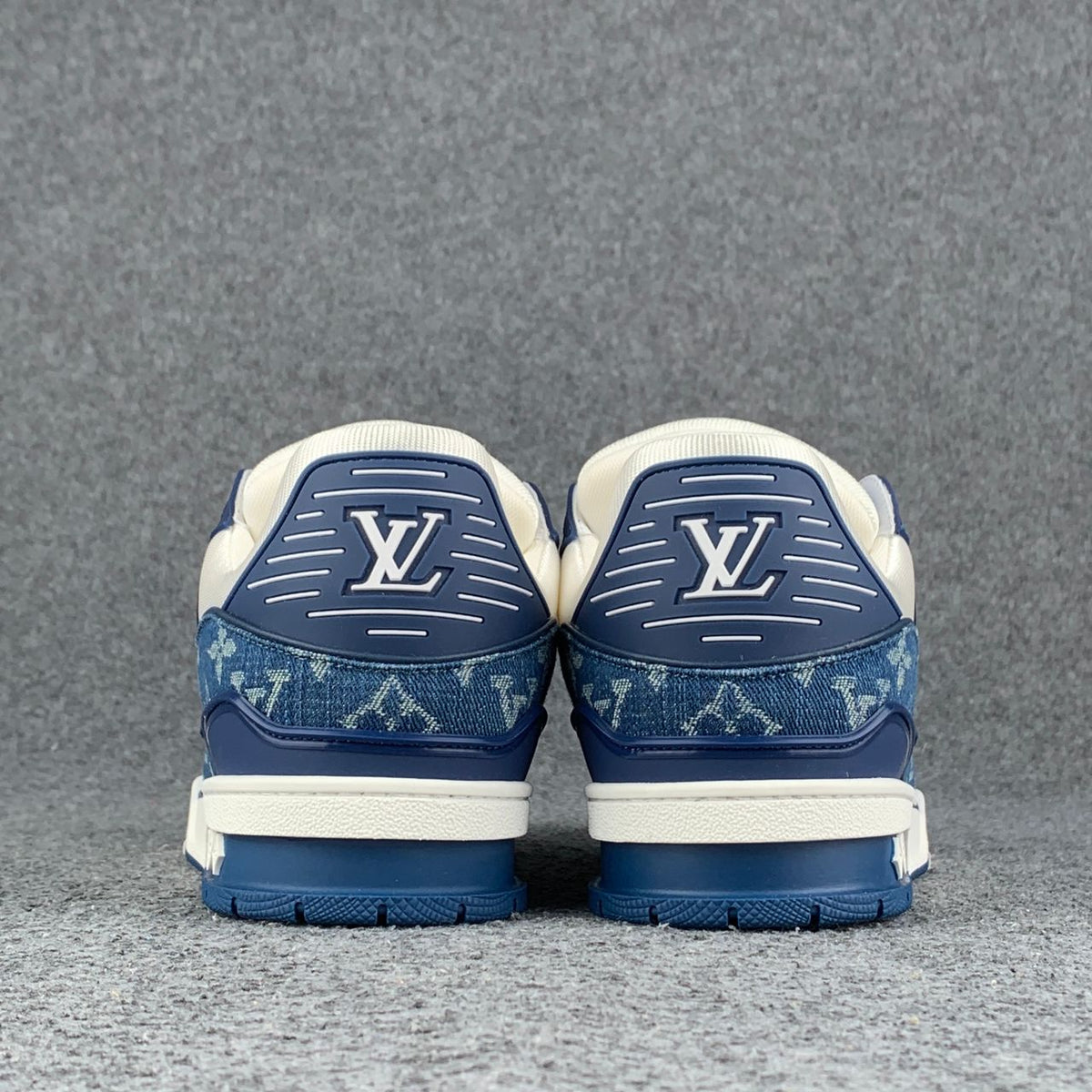 LV Trainer Monogram Denim 'White Blue'