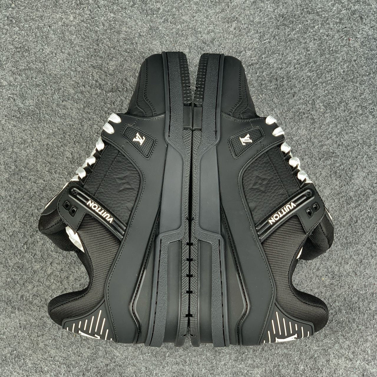 LV Trainer 'Embossed Monogram Black'