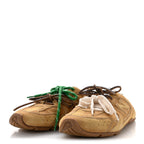 X NEW BALANCE Faded Suede Calfskin 530 SL Slip-On Mules 39 Ecru