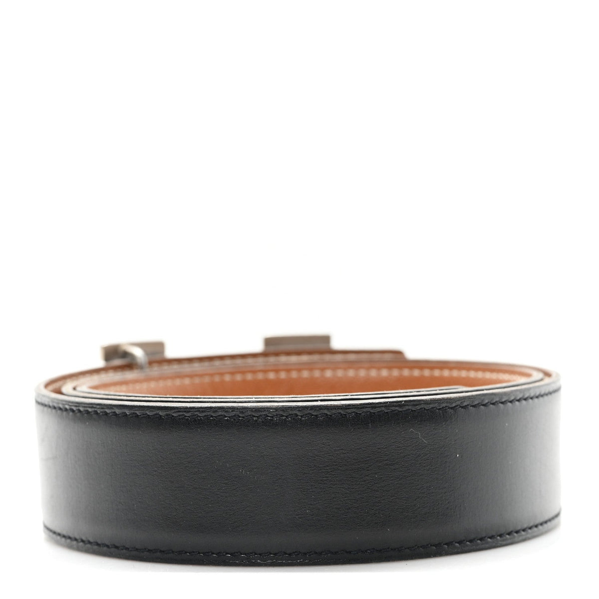 Box Courchevel 32mm H Belt 80 32 Black Gold