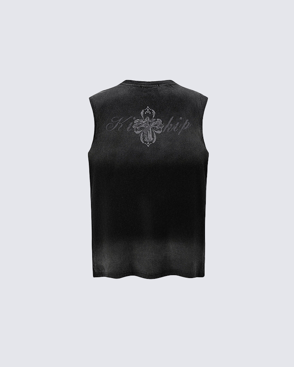 American Retro Style Minimalist Letter Print Vest