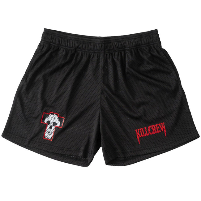 VENTED MESH SHORTS MISFIT - BLACK / RED Hover Image